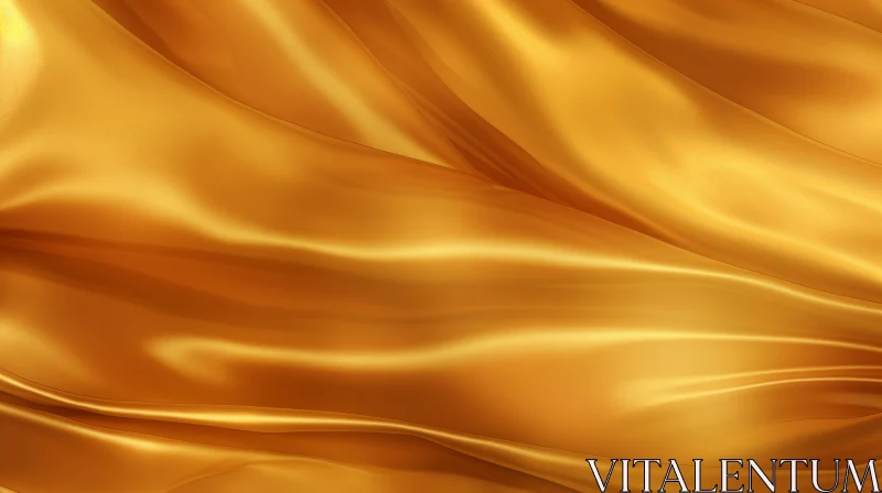 Golden Silk Fabric - Luxury and Elegance AI Image