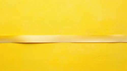 Yellow Ribbon Close-up on Matte Background