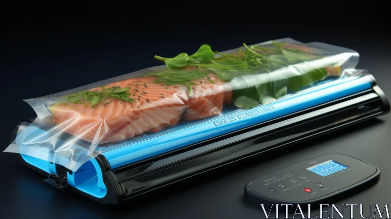 Efficient Food Vacuum Sealer for Freshness | Kitchen Appliance AI Image