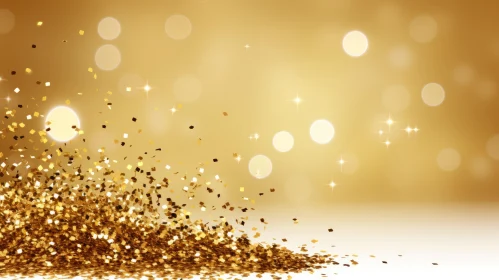 Golden Sparkle Background for Festive Holiday Projects