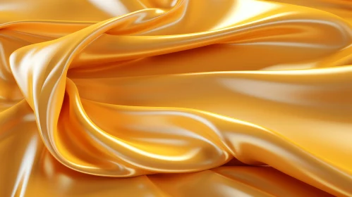 Luxurious Golden Silk Fabric Texture