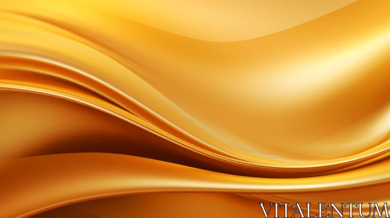 AI ART Golden Gradient Waves Background