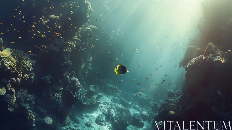 Enchanting Underwater Scene | Crystal Clear Waters AI Image