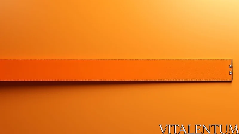 Orange Measuring Tape Close-Up AI Image