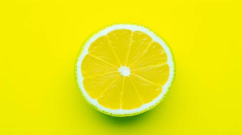 Vivid Lemon Close-Up: Detailed Fruit Photography