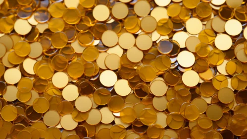 Golden Coins Pile - Opulent 3D Render