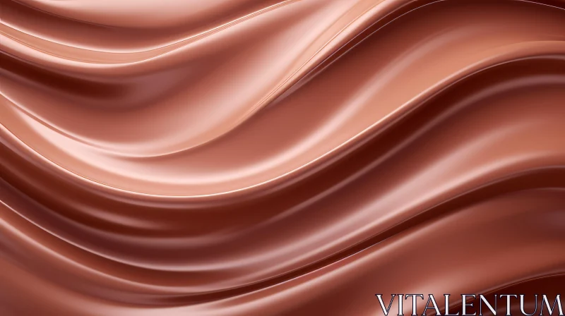 Smooth and Creamy Milk Chocolate Texture AI Image