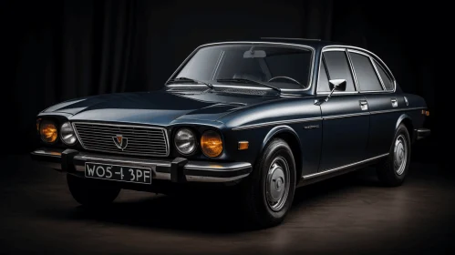 Vintage Car in Black: Byzantine-Inspired Design | Artistic Elegance