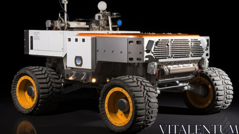 Exploration of Mars: Intriguing Mars Rover Vehicle AI Image