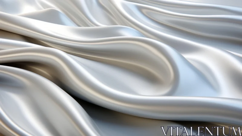 AI ART Luxurious White Silk Fabric Texture