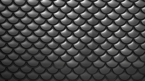Black and Gray Metal Fish Scales Texture for 3D Graphics