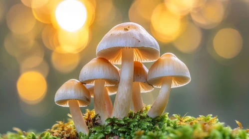Enchanting Forest Mushrooms Close-up