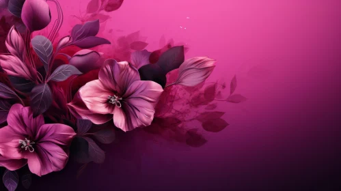 Exquisite Floral Gradient Background