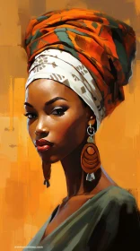 Serious African Woman Portrait