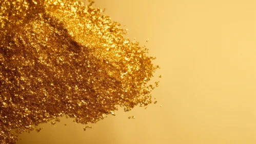 Shimmering Gold Glitter on Background
