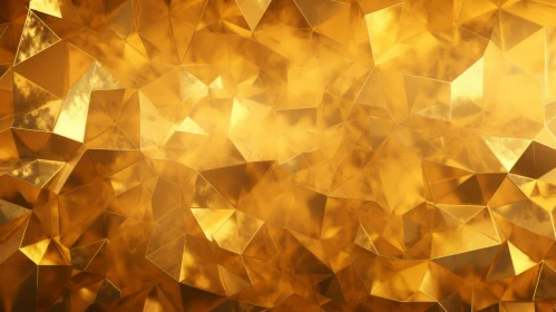 Golden Geometric Abstract Background
