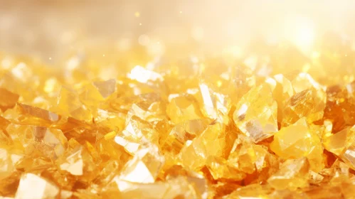 Shimmering Gold Nuggets - Detailed Close-up