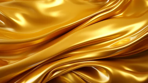 Luxurious Gold Fabric Texture - 3D Rendering