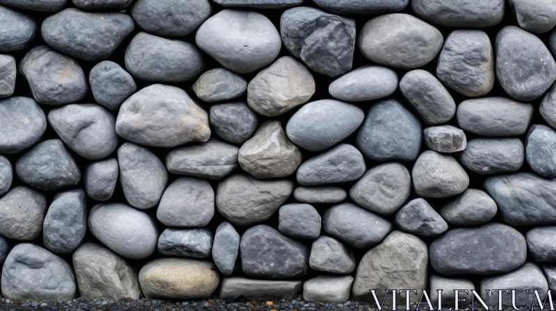 AI ART Gray Stone Wall - Strong and Durable Construction