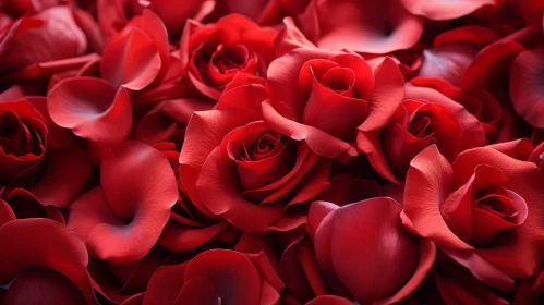 Elegant Red Roses Bouquet Close-Up