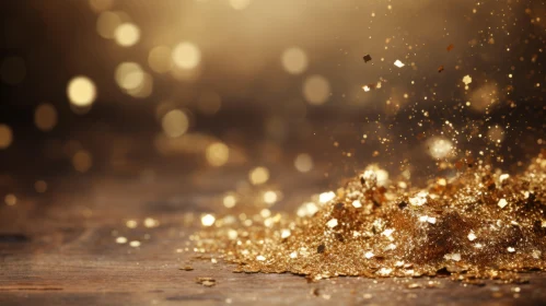 Golden Glitter Background - Luxurious and Magical