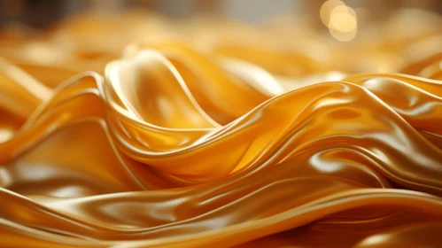 Luxurious Gold Silk Fabric - Metallic Texture