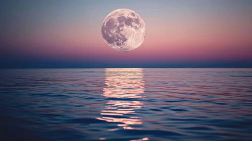 Enchanting Moonlit Ocean Scene