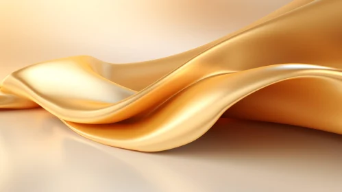 Luxurious Golden Silk Cloth Texture