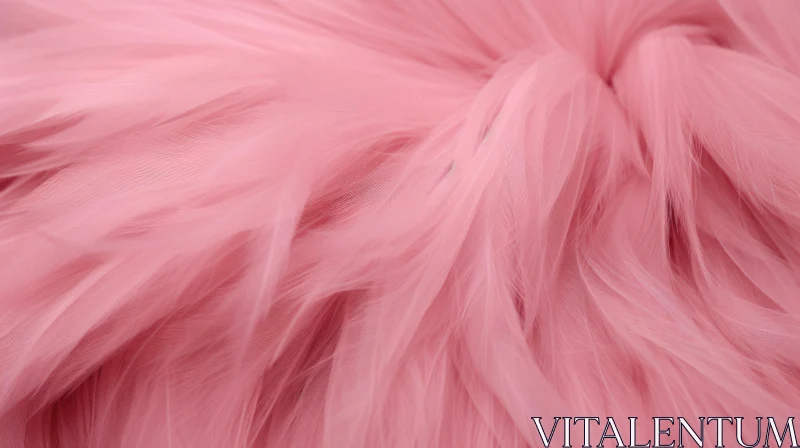 Pink Fabric Close-Up - Soft Ethereal Texture AI Image