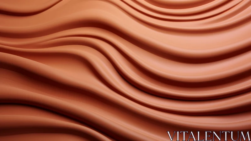 Wavy Surface with Soft Lighting - 3D Texture Art AI Image
