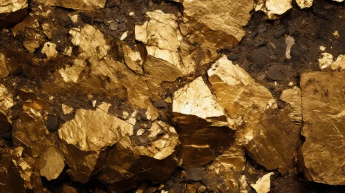 Captivating Gold Ore Texture Close-Up