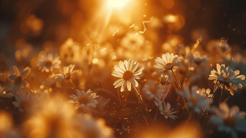 Field of Daisies in Soft Light