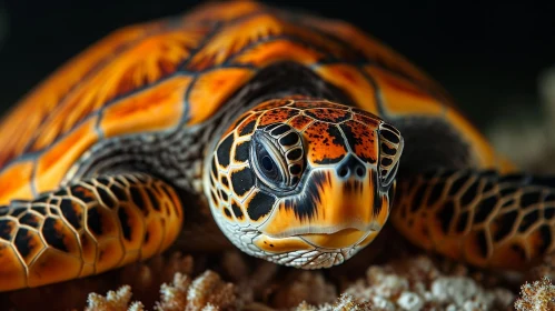 Mesmerizing Sea Turtle Close-up