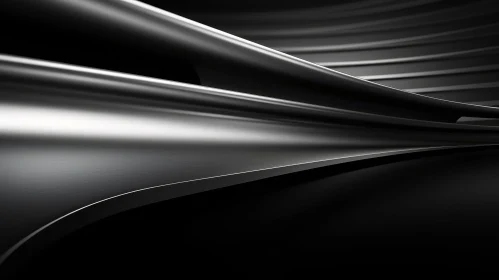 Dark Metal Surface 3D Rendering - Abstract Background
