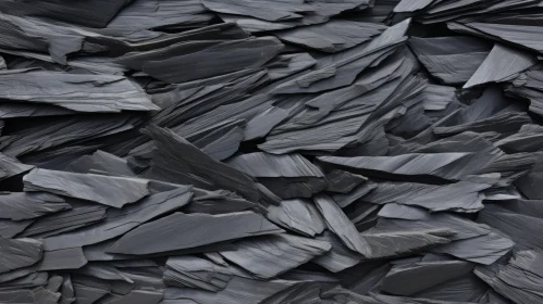 Dark Slate Background - Textured Black Slate Pile