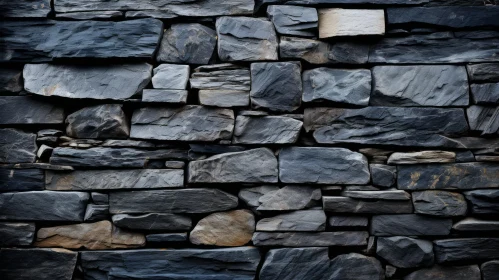 Dark Grey Stone Wall Texture - Background Image