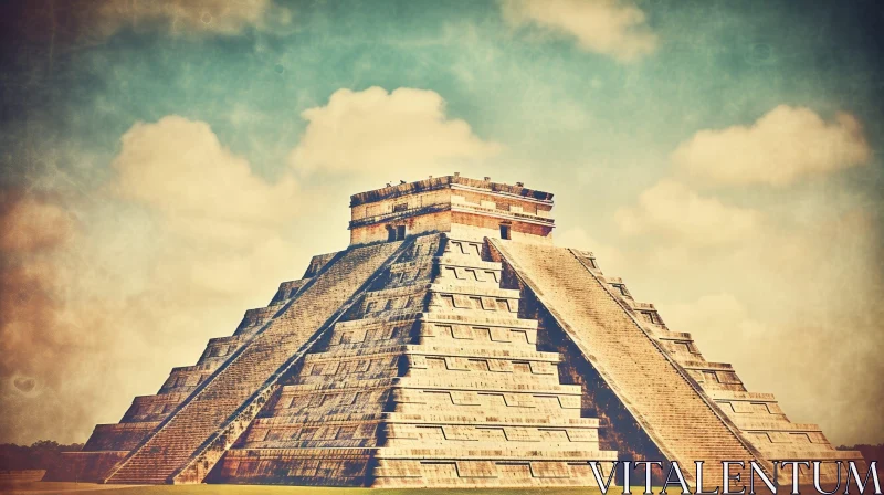 AI ART Chichen Itza Pyramid - Ancient Wonder of Mexico