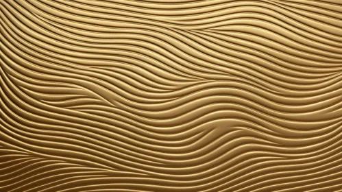 Luxurious Gold Wave Pattern Metal Surface