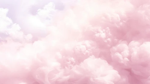 Pastel Pink Clouds Dreamscape