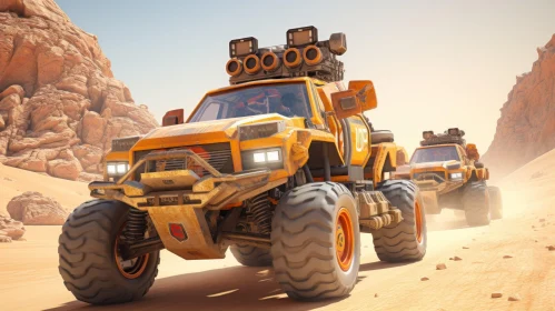 Desert Monster Trucks - Post-apocalyptic Adventure