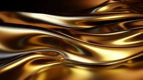 Luxurious Gold Fabric - 3D Rendering