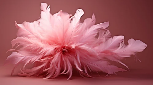 Pink Feather Circle Photography