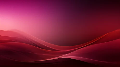 Dark Pink Abstract Background with Flowing Waves