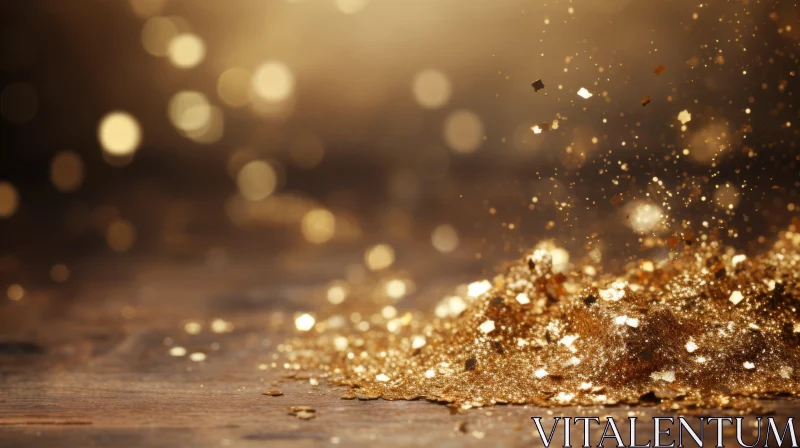 AI ART Golden Glitter Background - Luxurious and Magical