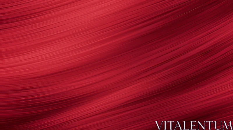 Red Abstract Background with Curved Lines AI Image