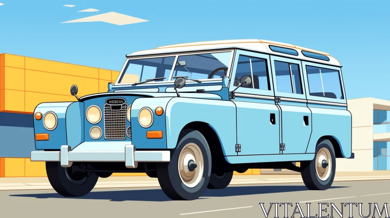 Vintage Car Driving in a Pop Art Comic - Animated Artwork AI Image