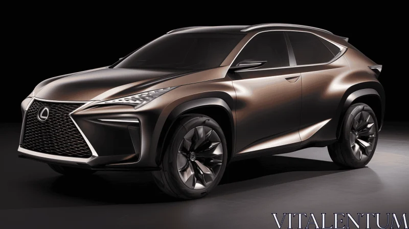 Exquisite Abstract Artwork Inspired by Lexus CX Concept SUV AI Image