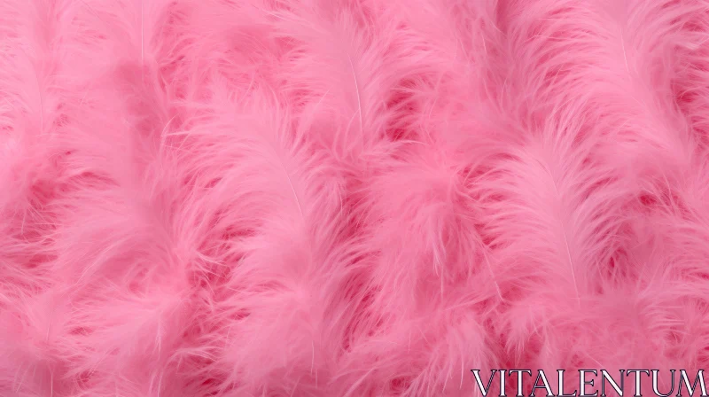Pink Feathers Texture Background AI Image