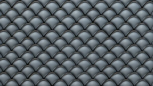 Black Gray Fish Scale Tile Pattern Illustration