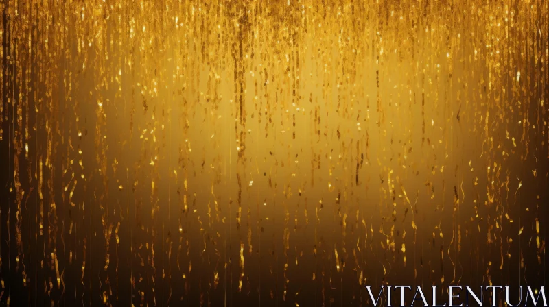 AI ART Luxurious Golden Background with Falling Particles